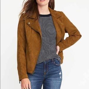 Suede Moto Jacket